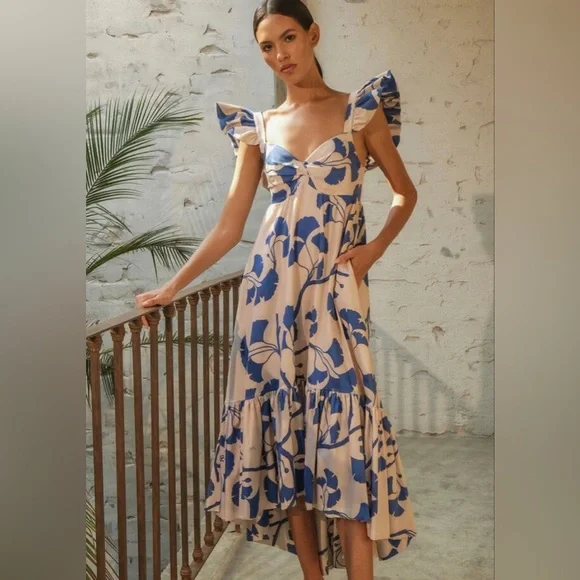 Andres Otalora Samaria Midi Dress - Picture 1 of 6